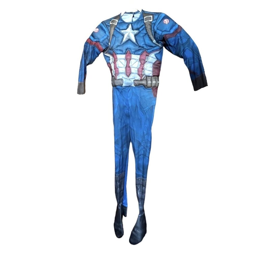 Captain America Halloween Costume  Child’s Size 4 - 6 Marvel No Mask Blue